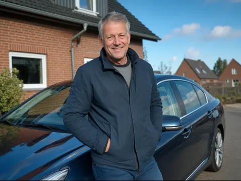 Verkäufer aus Senden mit dem verkauften Fahrzeug